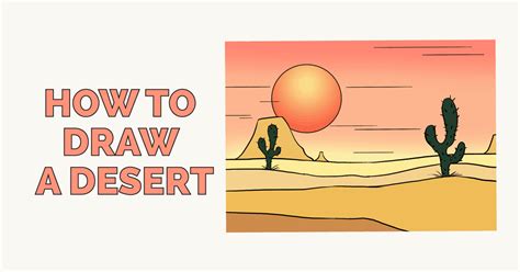 How to Draw a Desert - Really Easy Drawing Tutorial