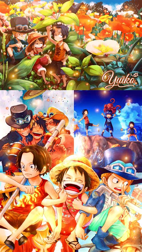 One Piece Wallpaper Luffy Ace Sabo