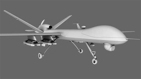 MQ-9 Reaper Drone 3D Model OBJ - CGTrader.com