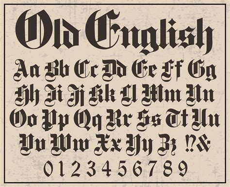 Old English Font Old English Style Font Old English Letters Old English ...