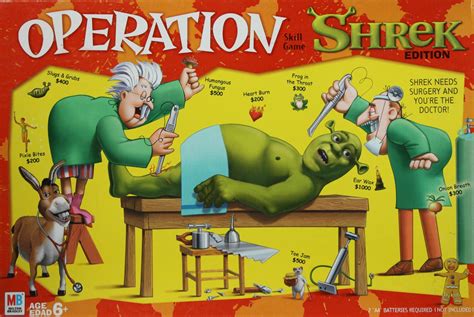 Operation Shrek Board Game - Team Toyboxes