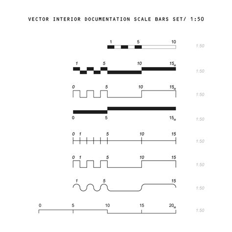 Vector Interior 1:50 Scale Bars (Free Now) | Post Digital Architecture