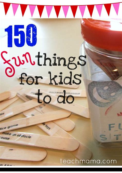 150 things for kids to do | Business for kids, Craft activities for ...