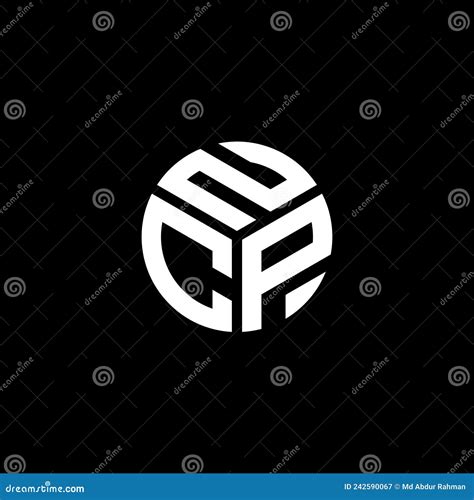 NCP Letter Logo Design on Black Background. NCP Creative Initials ...