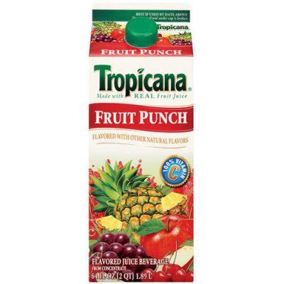 Tropicana Fruit Punch Nutrition Facts | Besto Blog