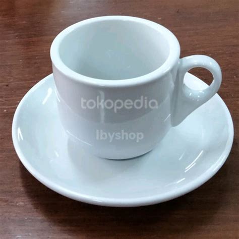 Jual CANGKIR KOPI / KOPITIAM / KERAMIK TEBAL / PUTIH POLOS - Jakarta ...