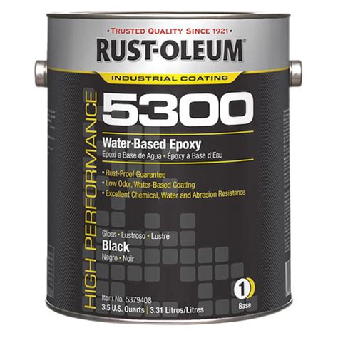 RUST-OLEUM 5379408 5300 Epoxy Paint,Black,1 gal. - Walmart.com ...