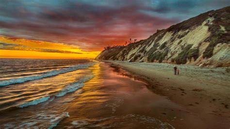 Beach Sunset, Santa Barbara Ca [OC] [2048x1150] : r/EarthPorn