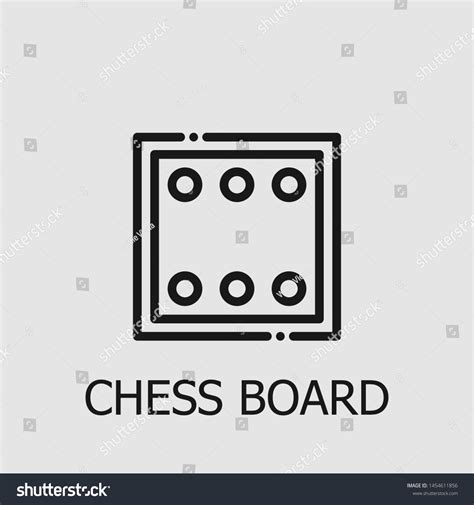 Outline Chess Board Vector Icon Chess Stock Vector (Royalty Free ...