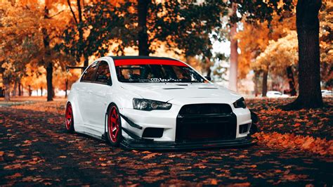 Papeis de parede 1920x1080 Tuning Outono Mitsubishi Lancer Evolution X ...