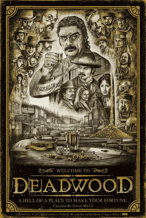 Deadwood by Greg Reinel - Home of the Alternative Movie Poster -AMP-