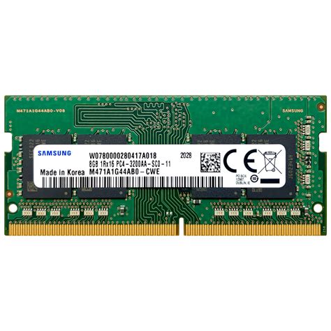 Samsung 8GB DDR4 3200 MHz PC4-25600 SODIMM Laptop Memory RAM ...