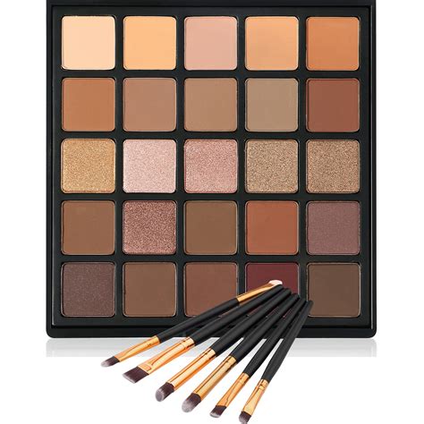 Buy Nude Neutral Eyeshadow Palette, Matte and Shimmer Eye Shadows Long ...