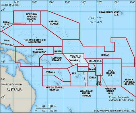 Map of Tuvalu and geographical facts, Where Tuvalu is on the world map ...