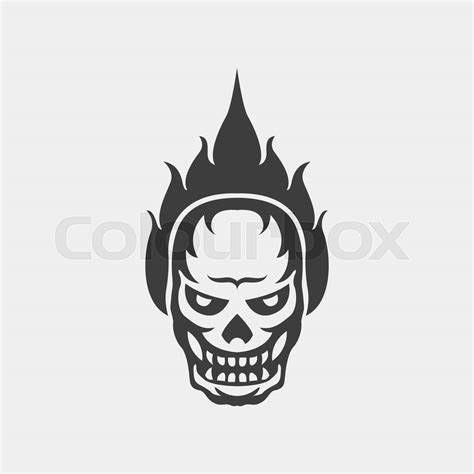 Ghost skull icon logo vector | Stock vector | Colourbox