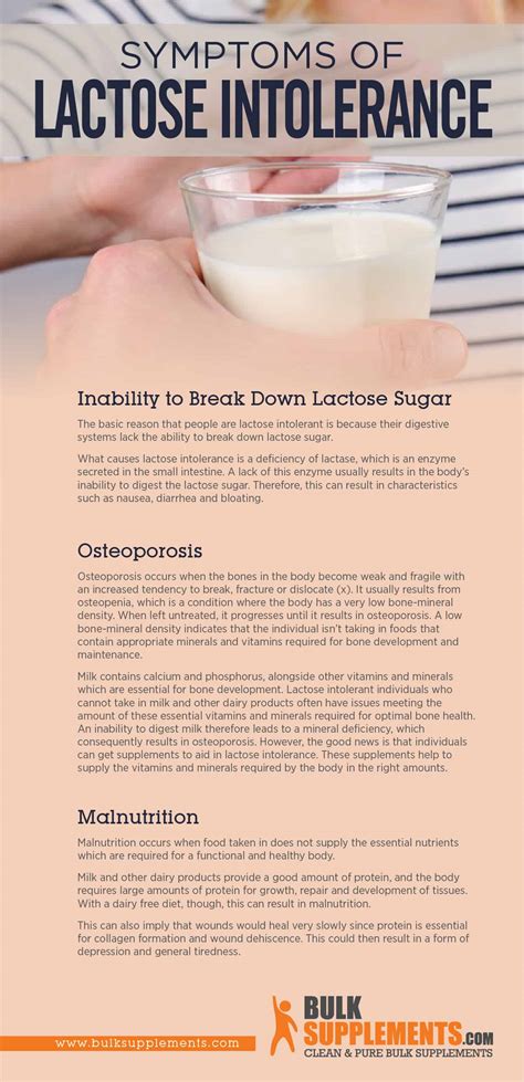 Lactose Intolerance: Symptoms, Causes & Treatment