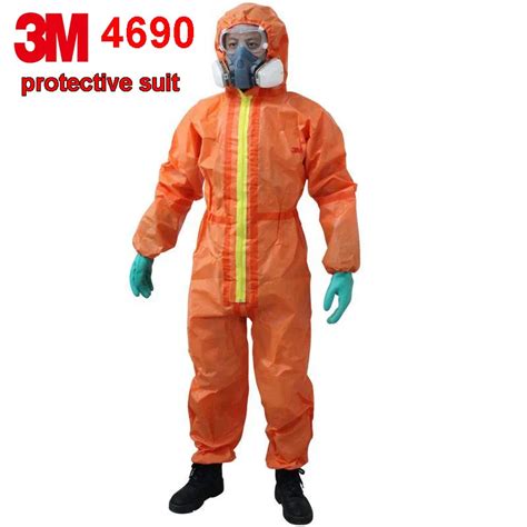 3M 4690 protective suit Nuclear Radiation Protective Chemical Isolation ...