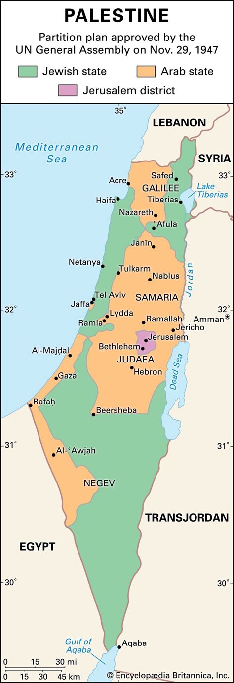 Original Map Of Palestine