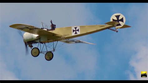 Fokker E.III Eindecker Replica - Schwäbisch Hall 2019 - YouTube