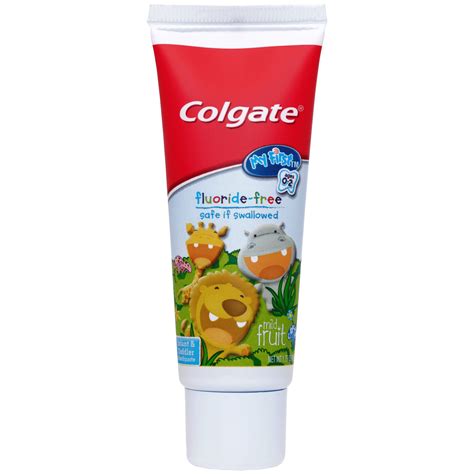 Colgate My First Baby and Toddler Toothpaste, Fluoride Free - 1.75 oz ...