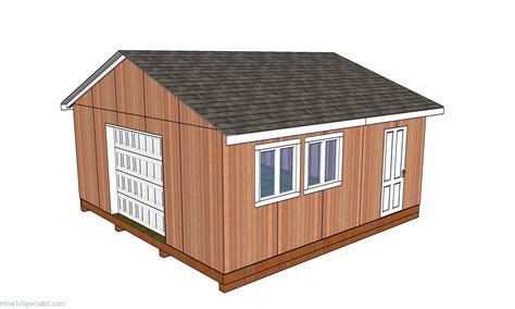 20×20 shed plans | HowToSpecialist - How to Build, Step by Step DIY Plans