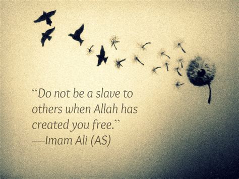 Hazrat Ali Quotes: Do not be a slave to others when Allah has created ...