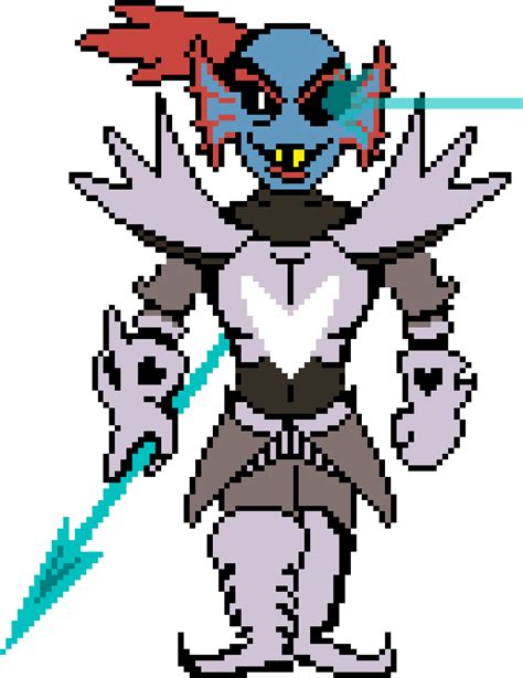 Undertale Science — colored version of Undyne the Undying sprite based...