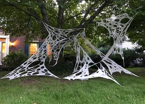 Giant Halloween Spider Webs - South Lumina Style