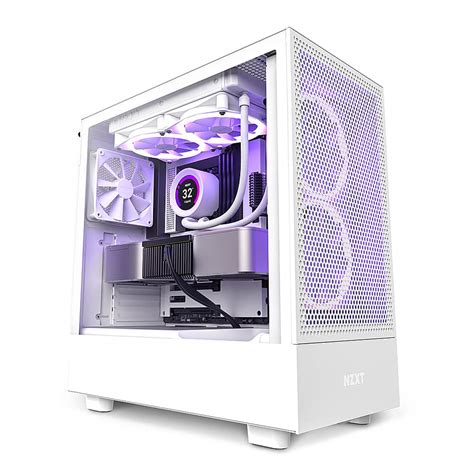 NZXT H5 Flow ATX Mid-Tower Case White CC-H51FW-01 - Best Buy