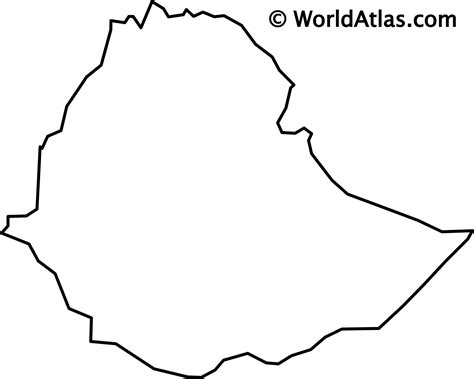 Outline Of Ethiopia Map Ethiopia Outline Map | Images and Photos finder