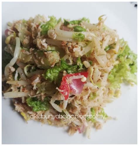 Kerabu taugeh dengan salad, simple dan sedap! - Nota Cikla