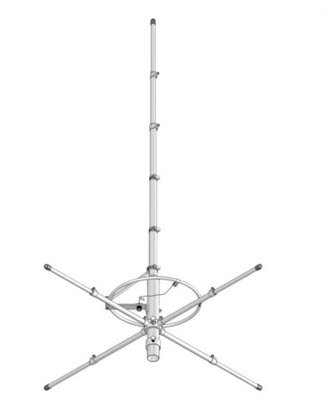 Sigma Venom 5/8 wave Silver Rod CB Base Station antenna 10 & 11 Meters ...