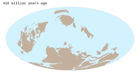 Interactive Pangea map with international borders - Vivid Maps