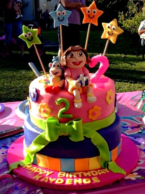 Dora Birthday Cake -- January 2015 | Dora birthday cake, Birthday cake ...