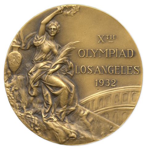 Lot Detail - Bronze Olympic Medal From the 1932 Summer Olympics, Held ...