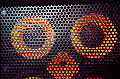 Closeup of Loudspeakers As Surprised Monkey Face Stock Image - Image of ...