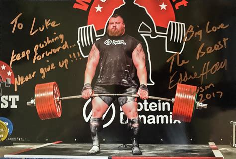 Eddie Hall - World Record Deadlift (Signed A4 Picture) - Eddie Hall ...