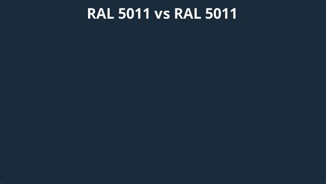 RAL 5011 vs 5011 | RAL colour chart UK