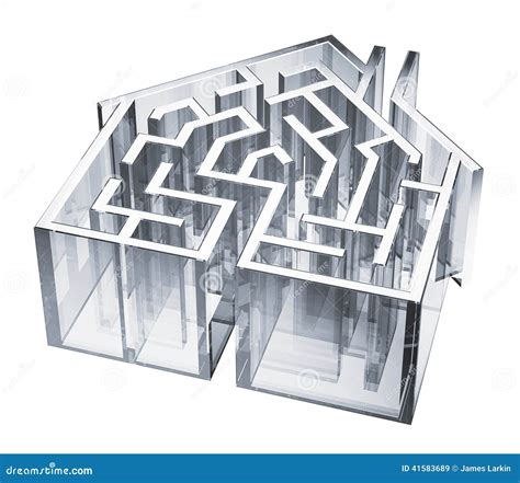 House Maze Stock Illustration - Image: 41583689