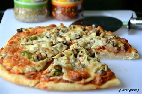 Veg Pizza Recipe | YourHungerStop