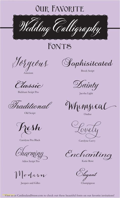 Innovative Elegant Fonts for Wedding Invitations | Wedding invitation ...