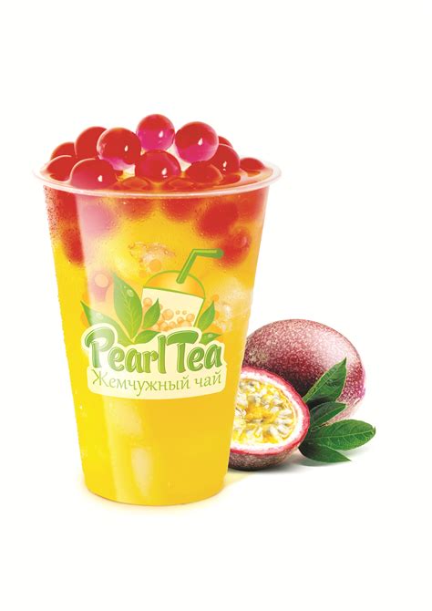 Passion fruit bubble tea, pearl tea ukraine