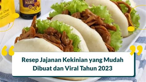 5 Resep Jajanan Kekinian yang Mudah Dibuat dan Viral 2024