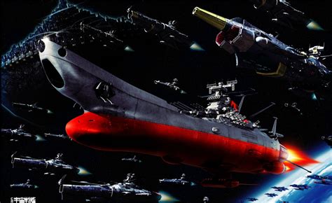 Futuristic Space Battleship Yamato - HD Wallpaper