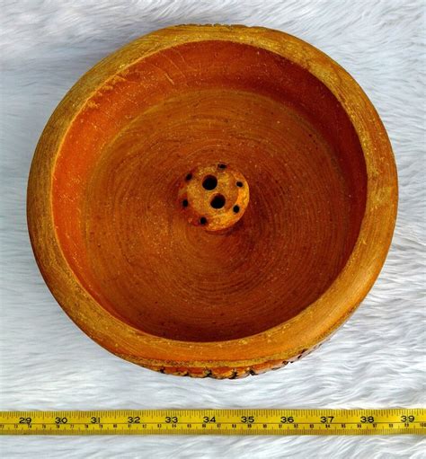 Antique Wooden Nut Bowl / Antique Live Edge Log Nutcracker Dish ...