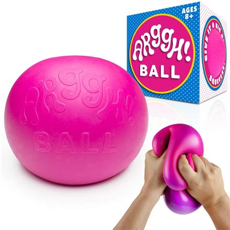 Power Your Fun Arggh Pink Giant Ball Fidget Toy | Squishy Back-to ...