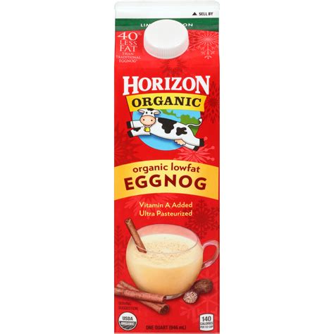 Horizon Organic Low-Fat Eggnog, 1 Quart - Walmart.com - Walmart.com