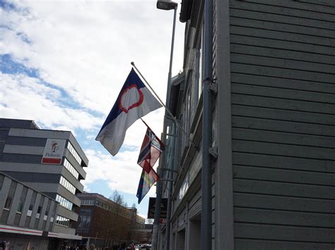 Kven flag in Tromsø, Norway on May 17th : r/vexillology