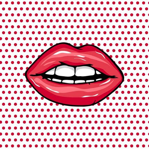 Sweet Pair of Glossy Vector Lips on Behance | Pop art lips, Pop art ...