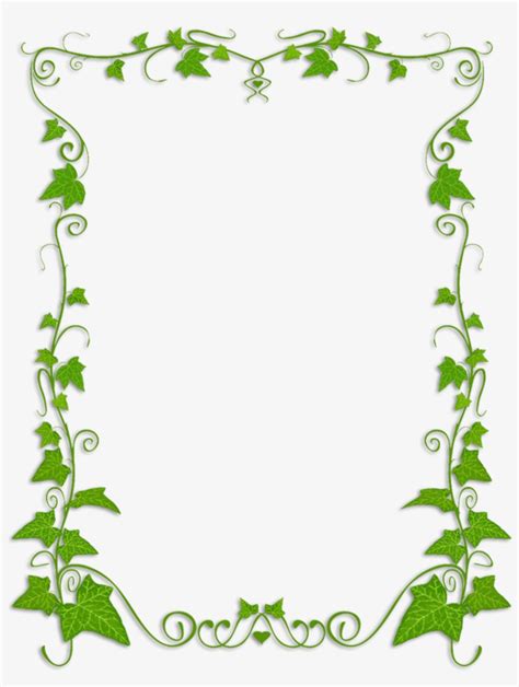 Leaf Vine Border Clip Art